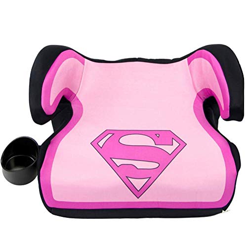 KidsEmbrace Pink Supergirl Backless Booster Car Seat