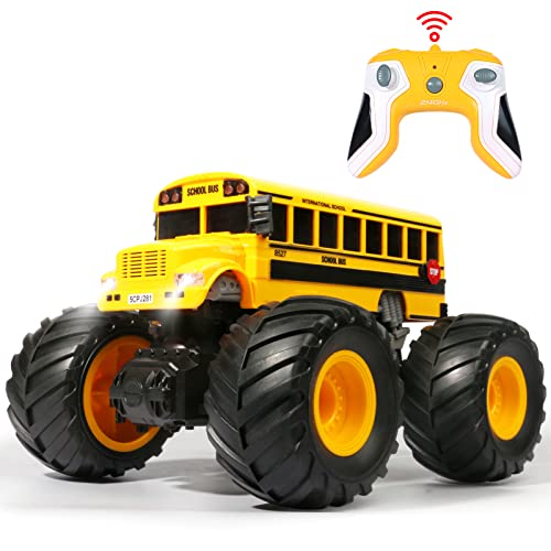 Remote Control School Bus Monster Truck Toy