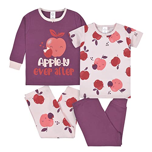 Gerber Baby Girls' 4-Piece Snug Fit Pajama Set