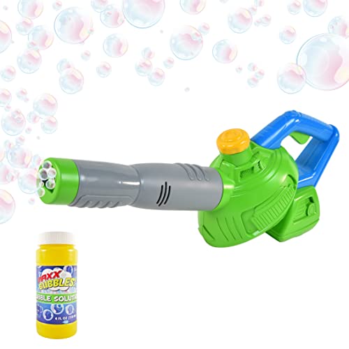 Maxx Bubbles Toy Leaf Blower with Refill Solution for Kids