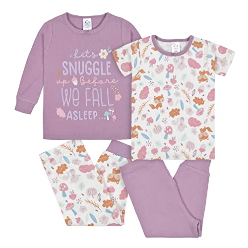 Baby Girls' 4-Piece Pajama Set