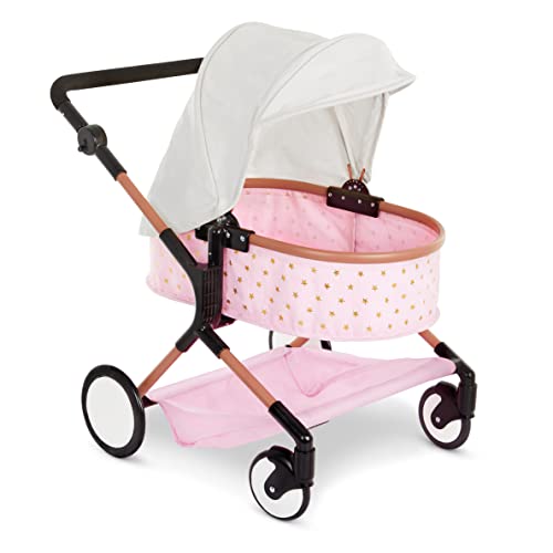 Babi by Battat - Double Stroller for Baby Dolls with Foldable Canopy