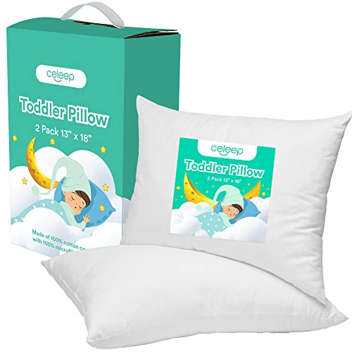 Soft Organic Toddler Pillow 2-Pack