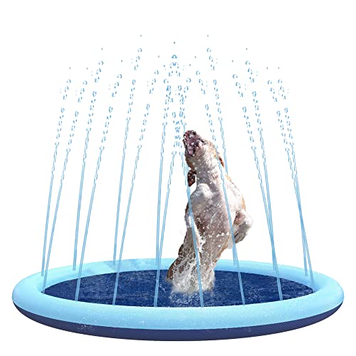 Non-Slip Splash Pad for Kids and Pets, 67 inch