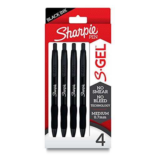 Sharpie S-Gel Pens with Sleek Metal Barrel (4 Count)