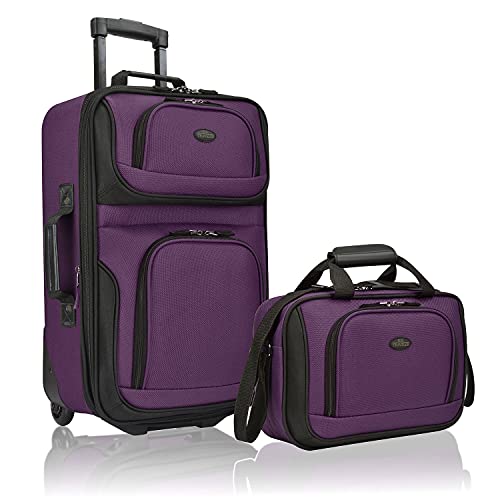 U.S. Traveler Rio Lightweight Carry-On Suitcase