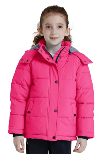 Wantdo Girl's Windproof Puffer Jacket with Hood Size-14-16
