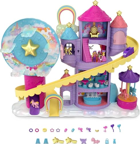 Polly Pocket Rainbow Funland Playset with Accessories