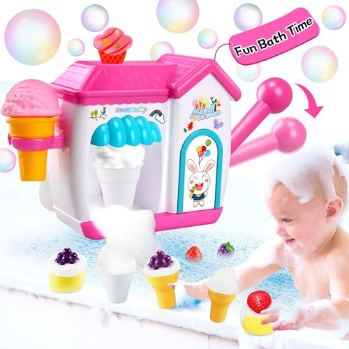 Bubble Bath Maker - Fun and Easy Ice Cream Foam Pretend Bath Toys for Toddlers