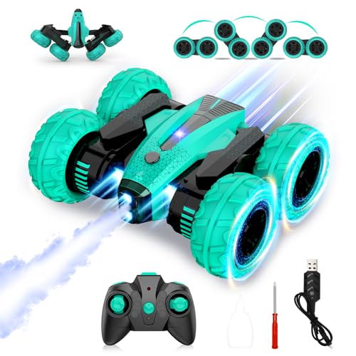 Double Sided RC Stunt Car with Headlights &amp; Music