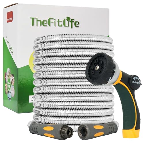 TheFitLife Flexible Metal Garden Hose - 50 FT