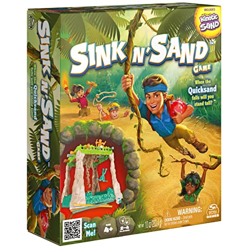 Sink N' Sand Quicksand Board Game with Kinetic Sand (Ages 4+)