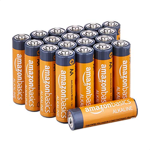 Amazon Basics AA Alkaline Batteries - 20-Pack, 1.5 Volt, Long-Lasting