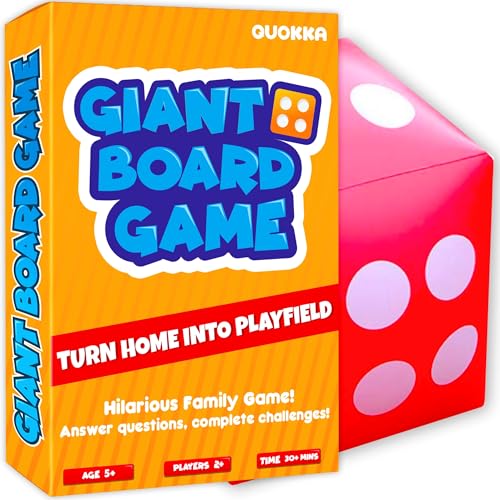 Giant Outdoor Educational Card Game with Jumbo Dice for Kids