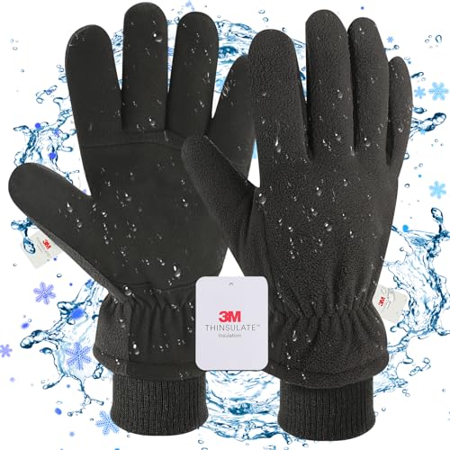 DLY Waterproof Winter Gloves - Insulated Thermal Gloves for Cold Weather