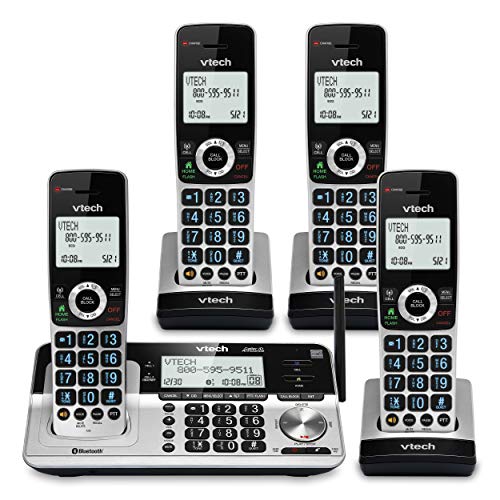 VTech Extended Range Cordless Phone - 4 Handsets with Call Blocking & Bluetooth