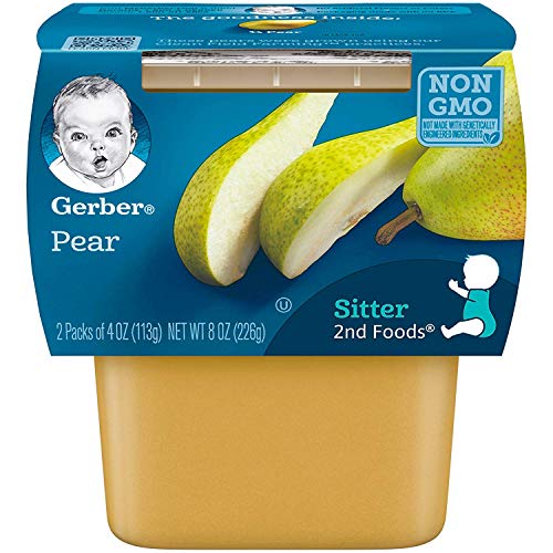 Gerber 2nd Food Pear Puree, 2-Pack (Pack of 8) Ⓤ