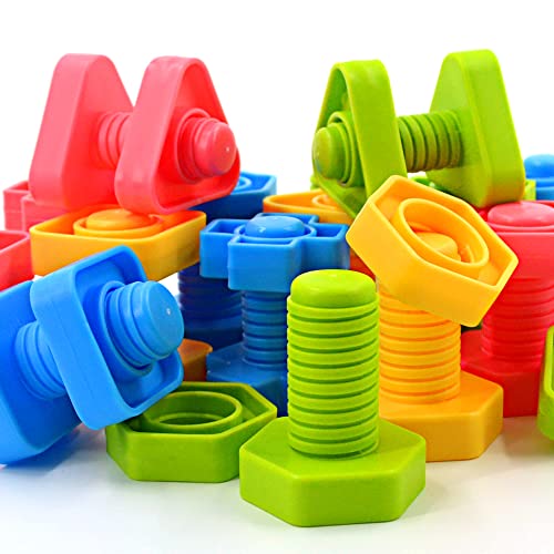TOMYOU Shapes Nuts and Bolts Stacking Toys for Kids