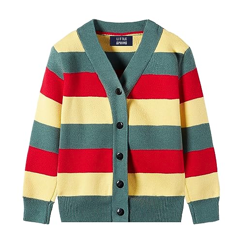 Little Boys V-Neck Knit Cardigan Sweater