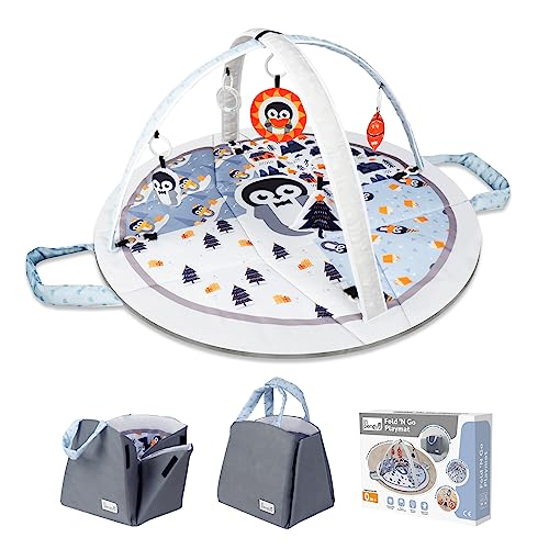 Li'l Pengyu Baby Play Mat with Exclusive Foldable Design and Gift Package