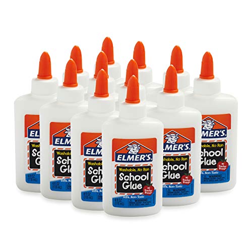 Elmer's Liquid School Glue, 4oz Bottles, Pack of 12