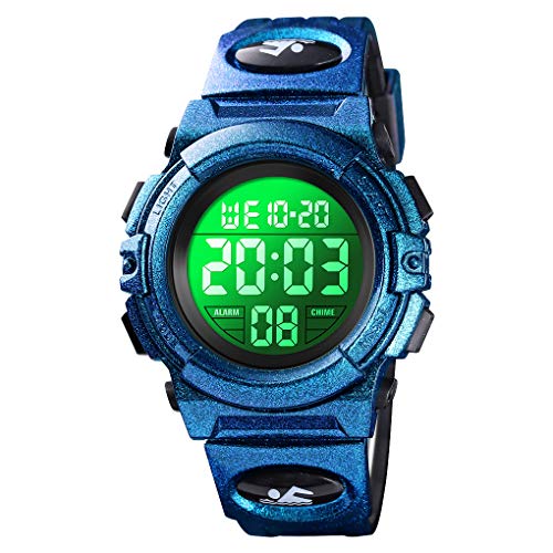 Dayllon Kids Digital Sports Watch - 50M Waterproof, Alarm, Calendar, Boy Girl Wristwatch