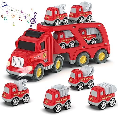 Construction Transport Truck Toy Set