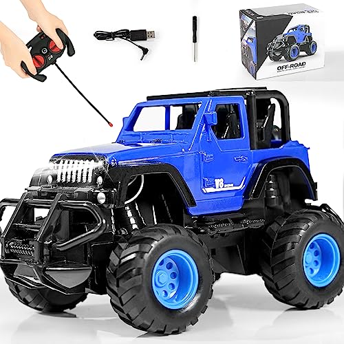 Mini RC Jeep Racing Truck - Remote Controlled Monster Truck with Toy Storage