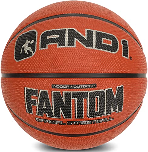 Fantom Rubber Basketball - Official Regulation Size, Perfect for Indoor and Outdoor Games