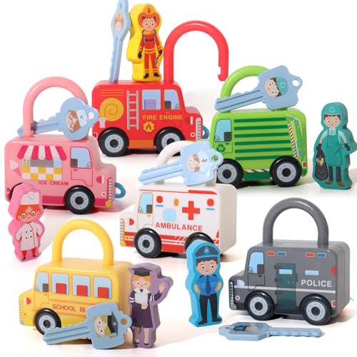 Montessori Lock and Key Toy, Ages 3-5