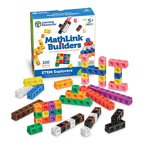 Learning Resources STEM Explorers MathLink Builders (100 Pieces)