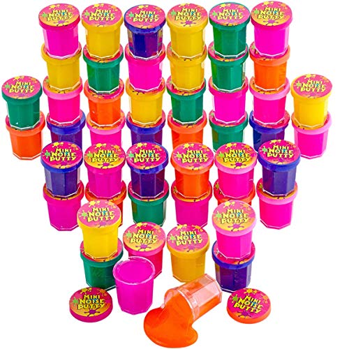 Kicko Slime Bulk Set of 48, Multicolored Mini Noise Putty