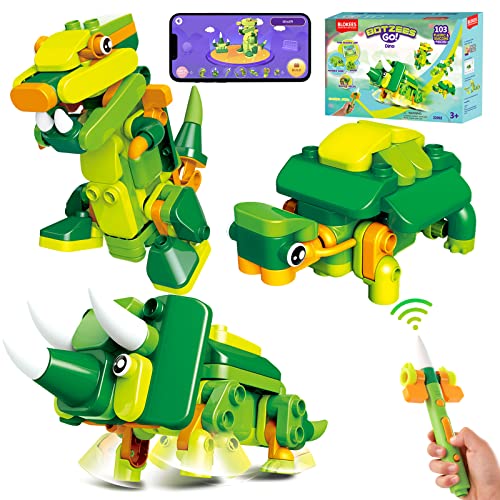 BLOKEES Dinosaur STEM Building Toys with Remote Control