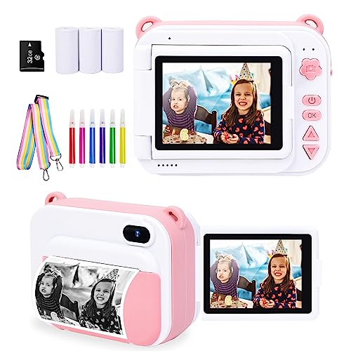Kids Instant Camera for Girls 4-8, Pink