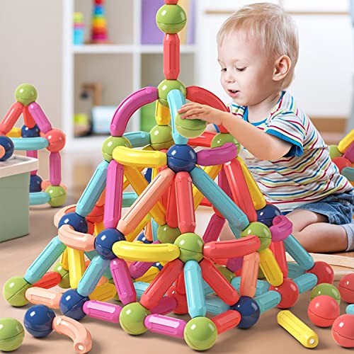 Magnetic Building Blocks for Kids (64PCS)