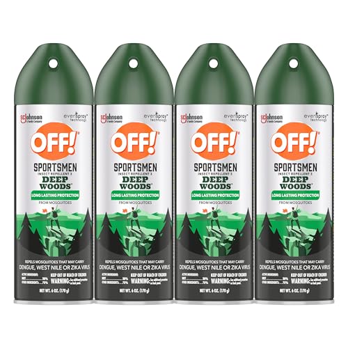 OFF! Deep Woods Sportsmen Insect Repellent Aerosol - 4 Count