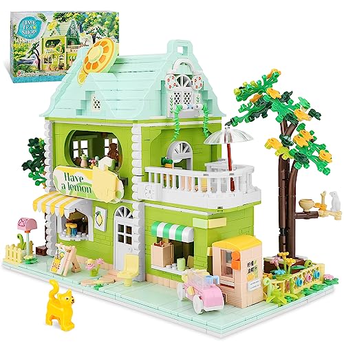 City Lime Tea Shop Toy Building Set (1350 Pieces)