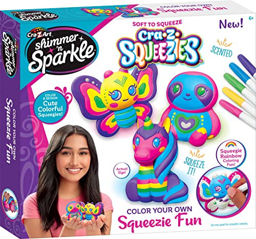 Shimmer ‘n Sparkle CRA-Z-Squeezies Color Set - Butterfly, Unicorn, Owl