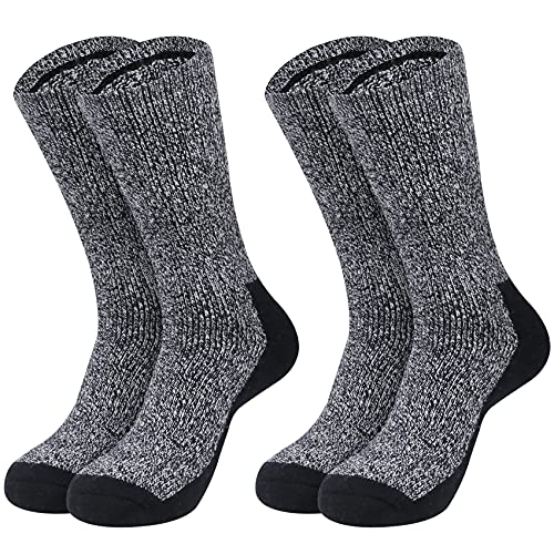 Loritta Merino Wool Men's Winter Thermal Socks - 2 Pack