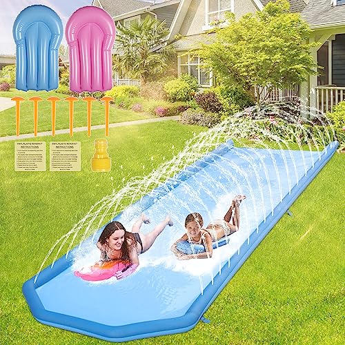 20ft Water Slide with Built-in Sprinkler System and Two Bodyboards