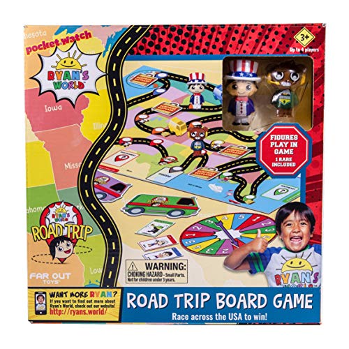 Far Out Toys Ryan's World Road Trip Adventure Board Game