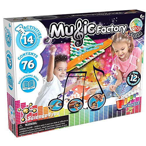 Science4you Music Factory Kit with 14 Sonic Experiments for Kids